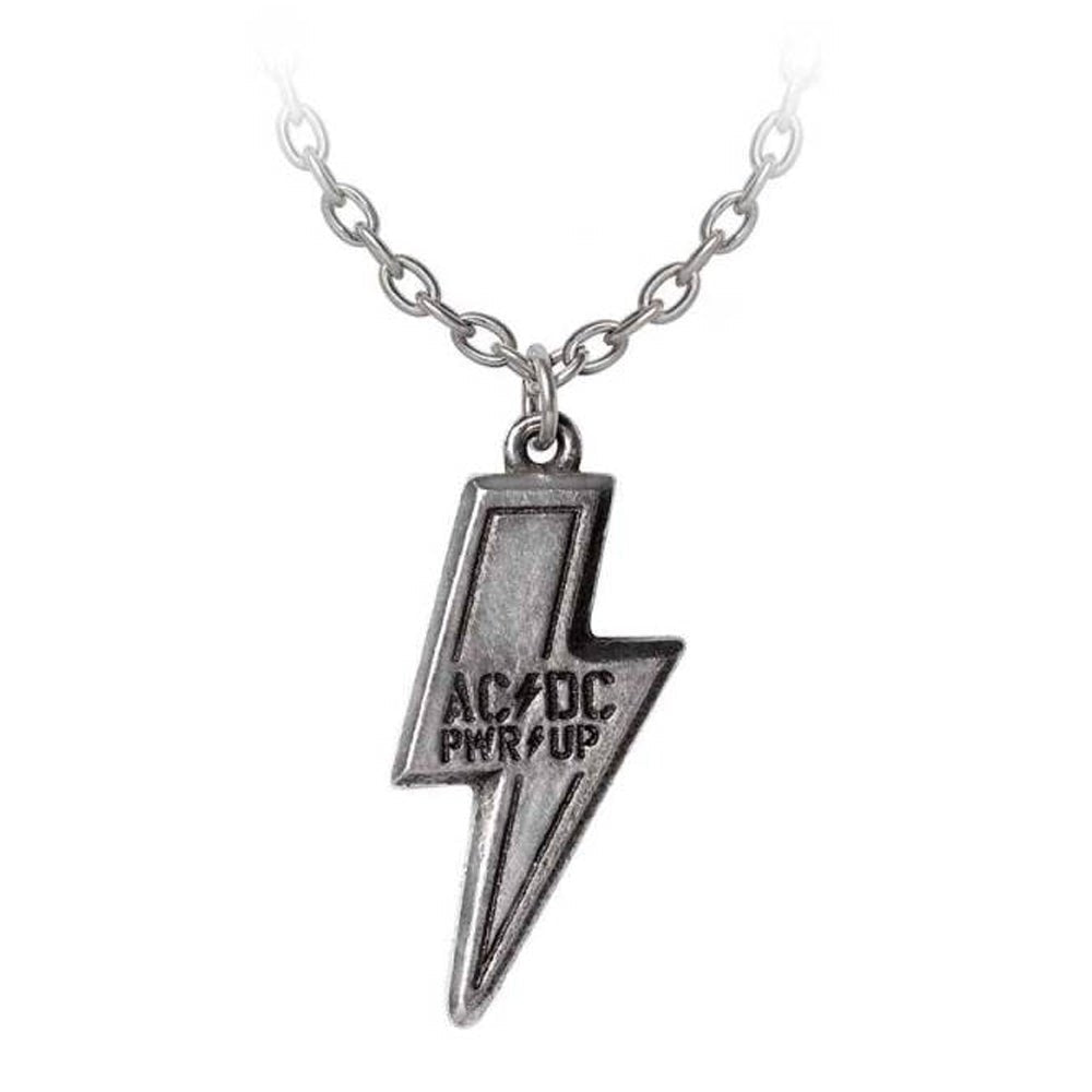 AC/DC エーシーディーシー (Back in Black 45周年 ) - PWR/UP FLASH LOGO / Alchemy(ブランド) / ネックレス - PGS